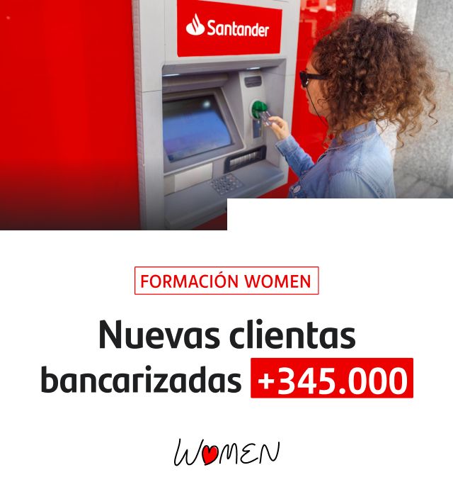 Nuevas clientas bancarizadas: +345.000